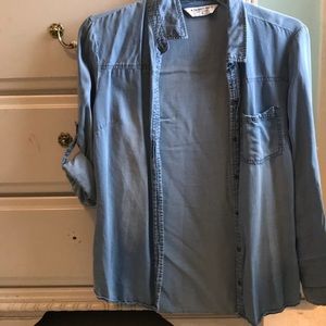 Long denim shirt